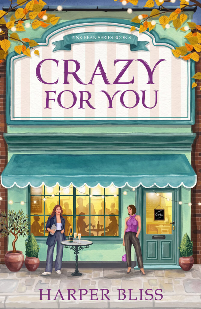 Cover of Crazy for You by Harper Bliss, a cozy sapphic romance in the Pink Bean series